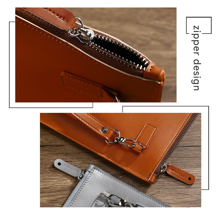 Microfiber Leather Business File Bag Portable Handheld Waterproof Scratch Resistant Document Laptop Sleeve - view 6