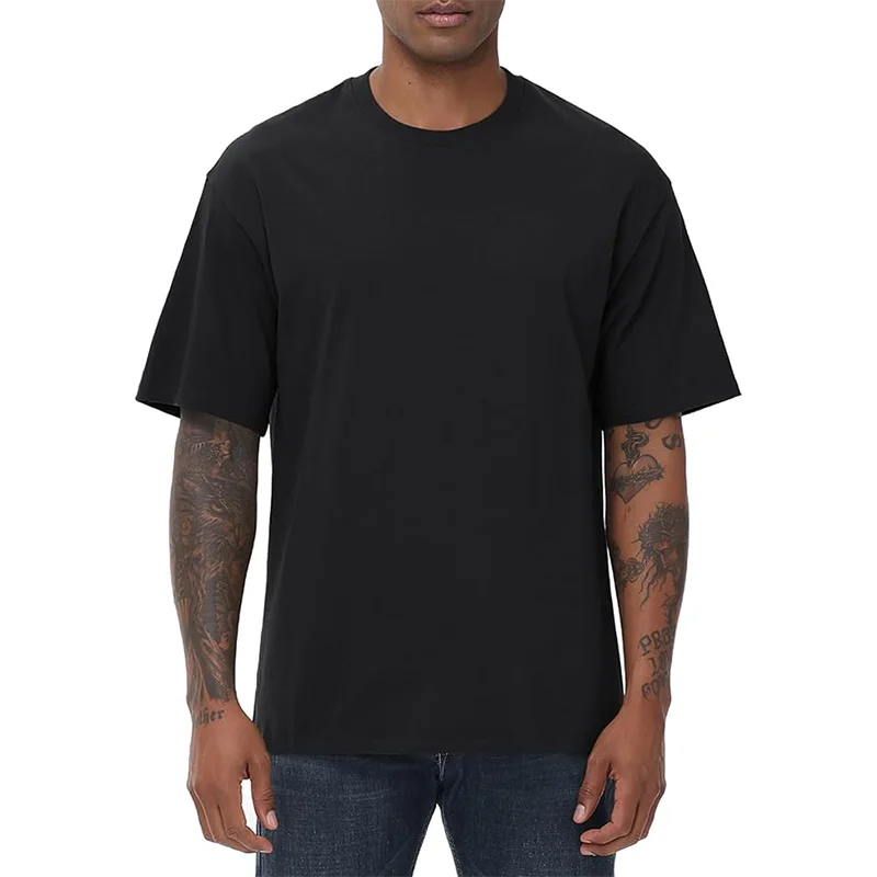 

Мужские футболки для бега, хлопковые футболки большого размера, базовая футболка с круглым вырезом и коротким рукавом, футболка Essentials, футболки с круглым вырезом для мужчин