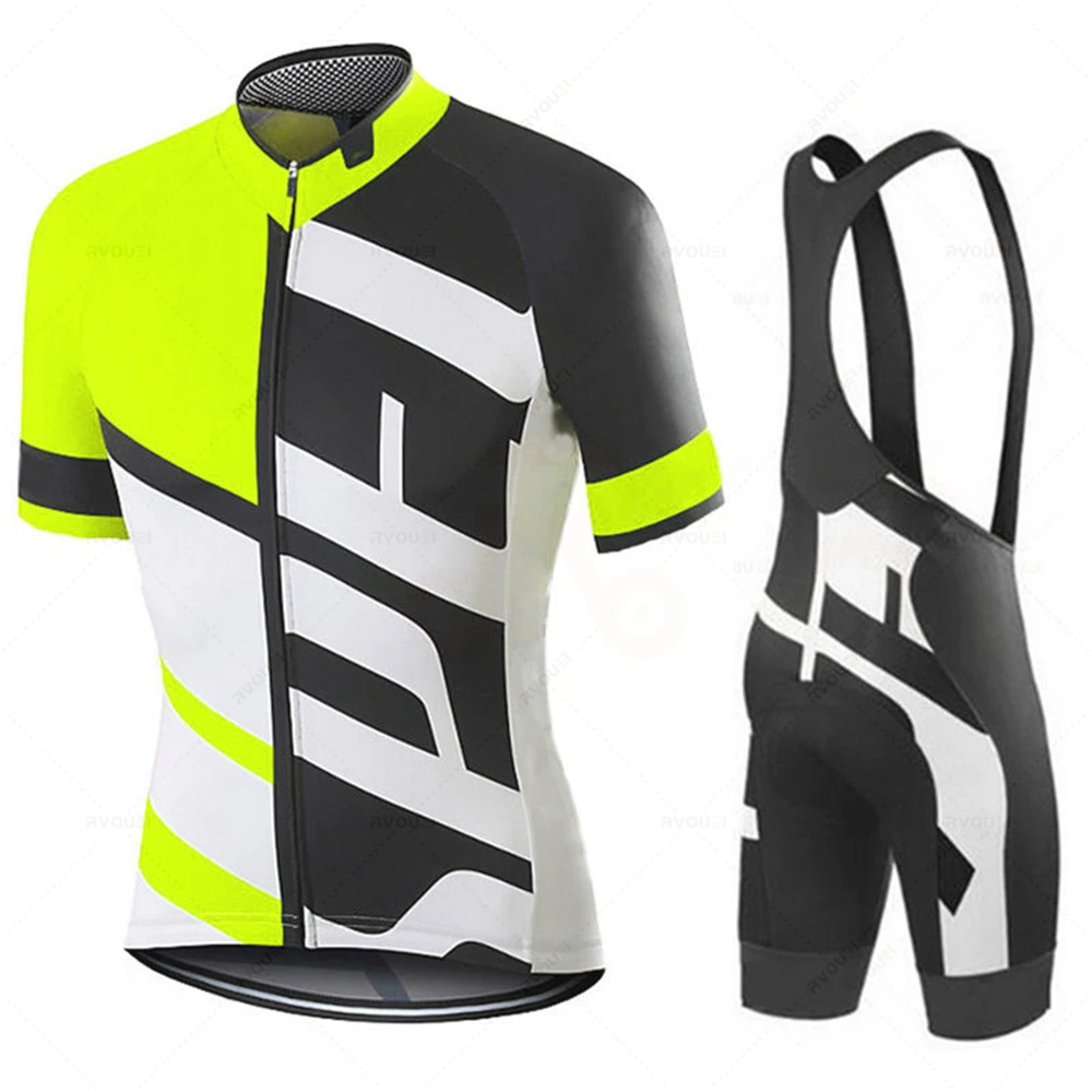 New Summer Pro Team Mans Cycling Jersey Sets Short Sleeve Bicycle Clothing Kit Mtb Bike Wear Triathlon Maillot Ciclismo Hombre