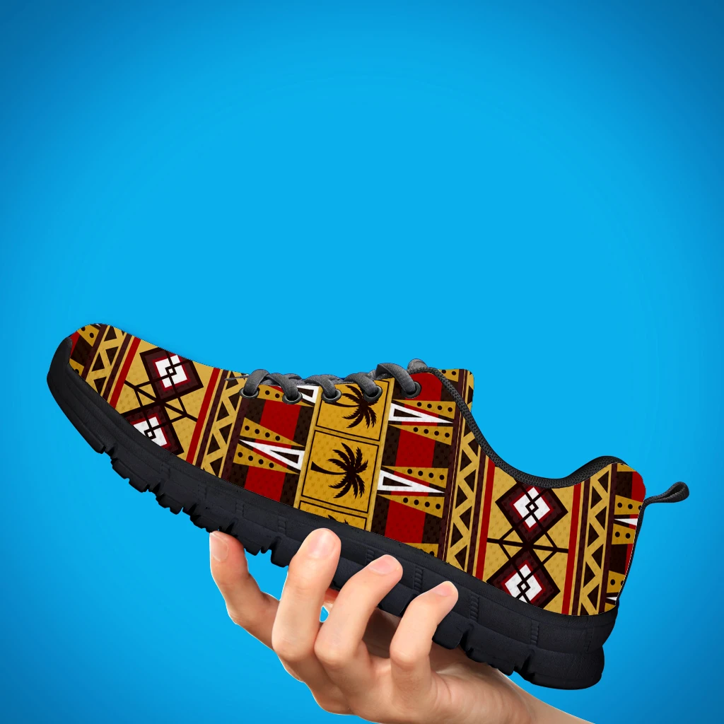 INSTANTARTS Tribal African Pattern Women Casual Sneaker Comfort Lightweight Flat Shoes New Style Footwear Zapatos Lace Up Mujer