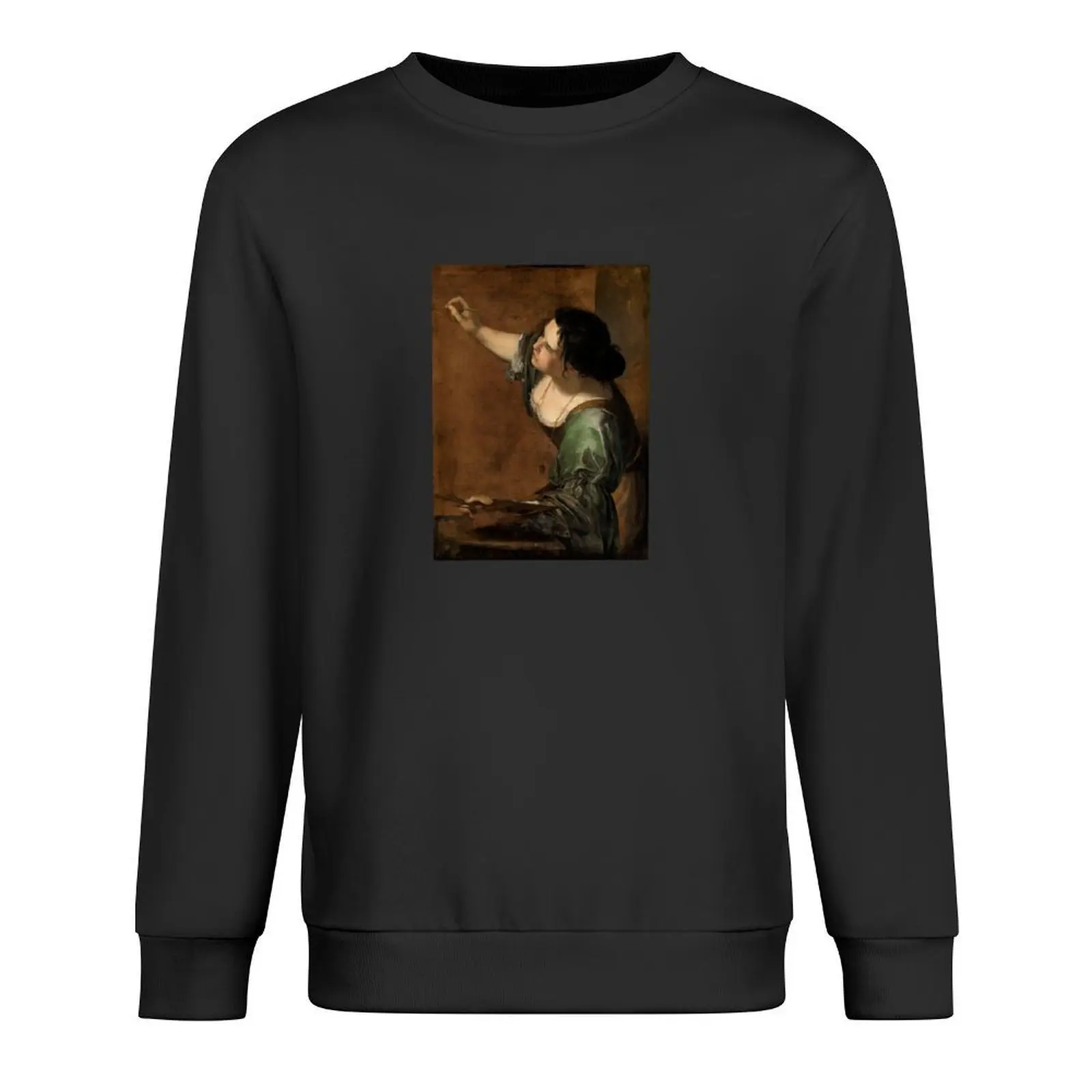 

Self-Portrait as The Allegory of Painting by Artemisia Gentileschi Pullover men's clothes hooded sweatshirts