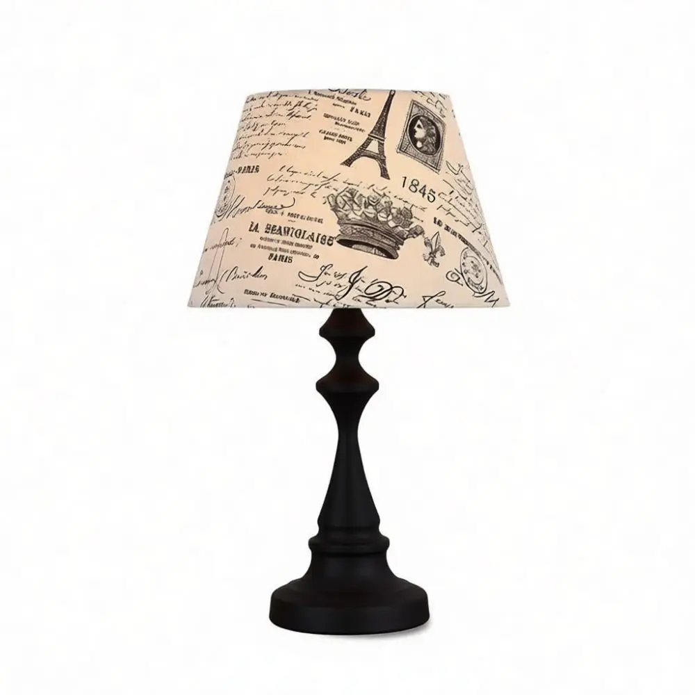 Vintage American Table Lamp Dimmable Desk Light Retro Bedside Reading Lamp Bedroom Night Decorative Office Study Light