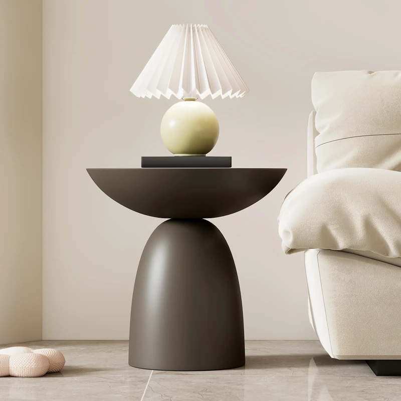 

Solid wood round coffee table simple