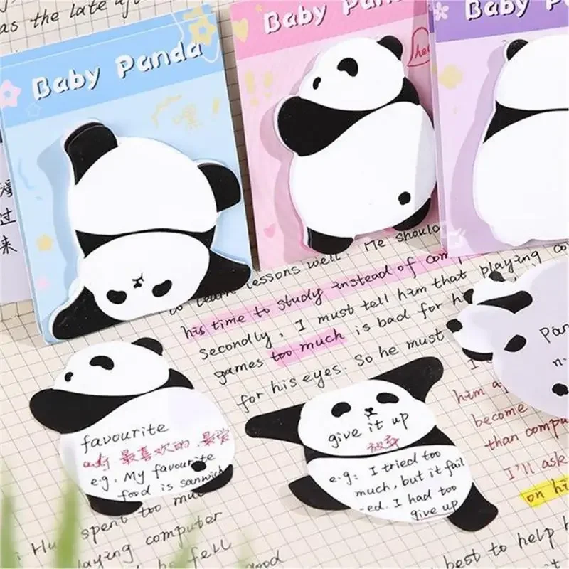 30 sheets Post-it Notes Custom Cute Panda High-value Note Paper Student Office Message Notes Sticky Notes