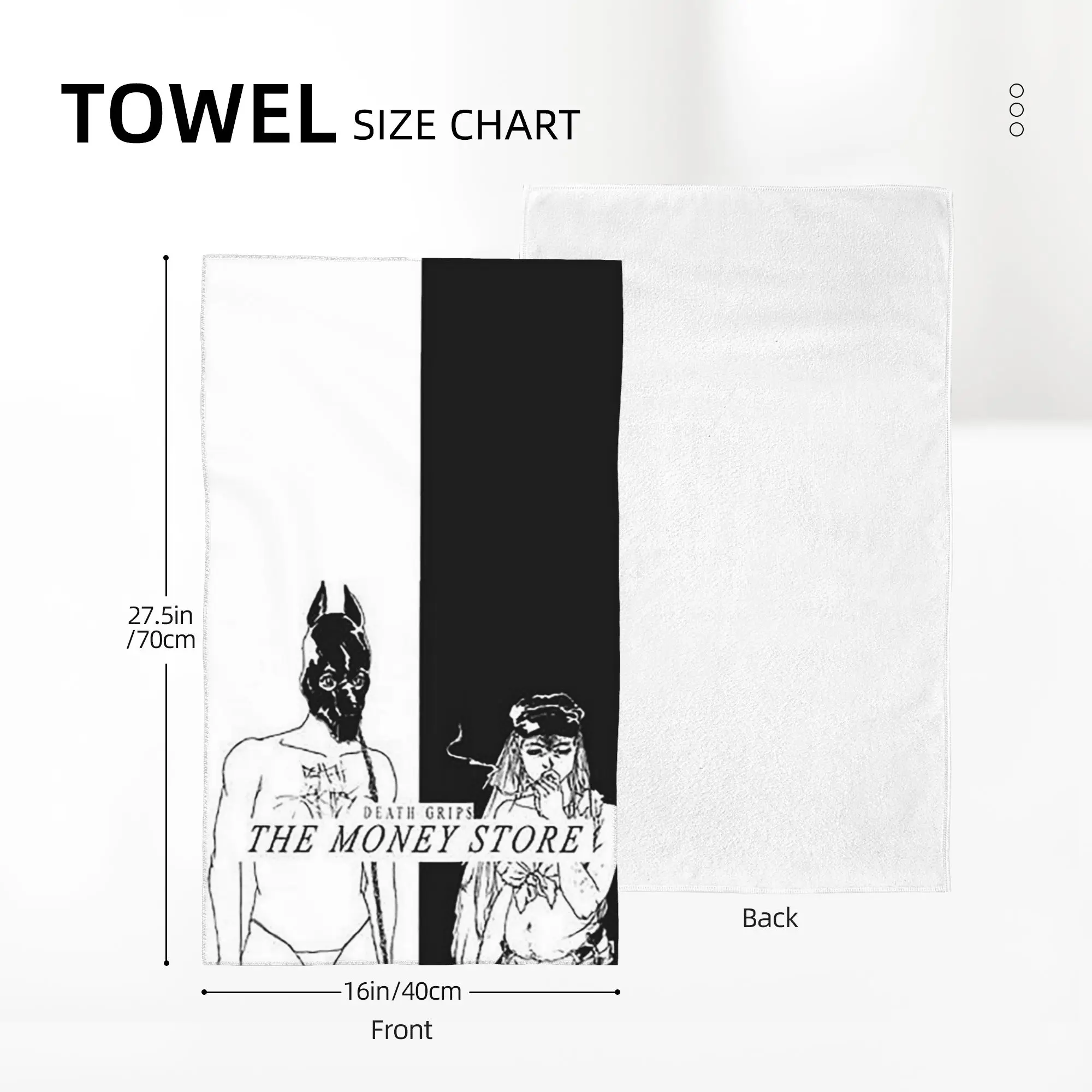 Custom Death Grips - The Money Store Soft Face Towel Quick Dry Pool Bath Cotton Towels Breathable