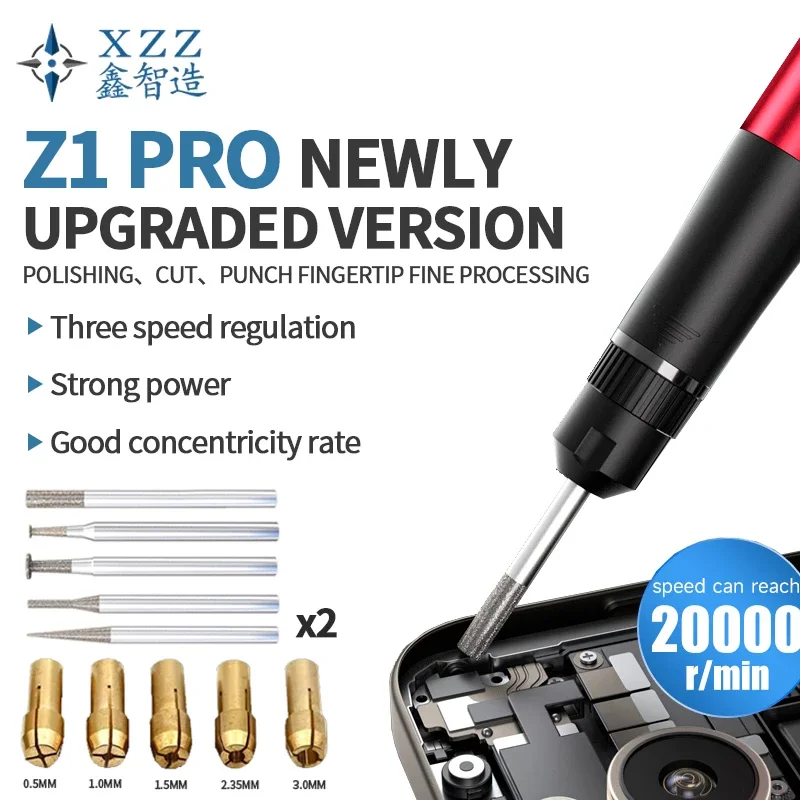 XZZ Z1 PRO Wielofunkcyjny Długopis Polerski do Naprawy Telefonów Komórkowych Elektryczny Układ Scalony CPU Wiercenie Cięcie Grawerowanie Polerowanie Jadeitu