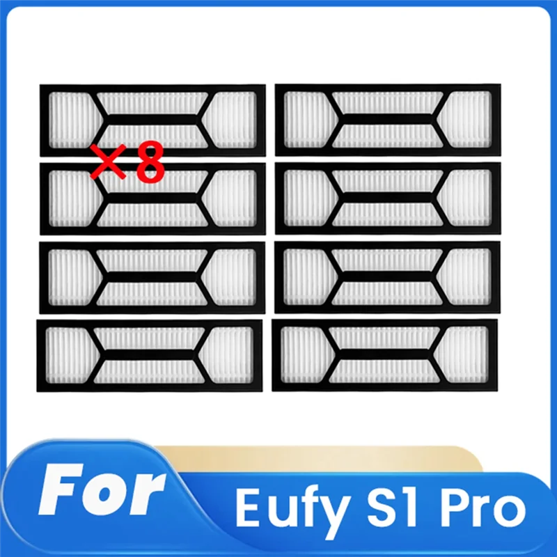 

ABKD 8- шт. очиститель-фильтр для Eufy S1 Pro, аксессуары для подметального робота, замена деталей очистителя фильтра