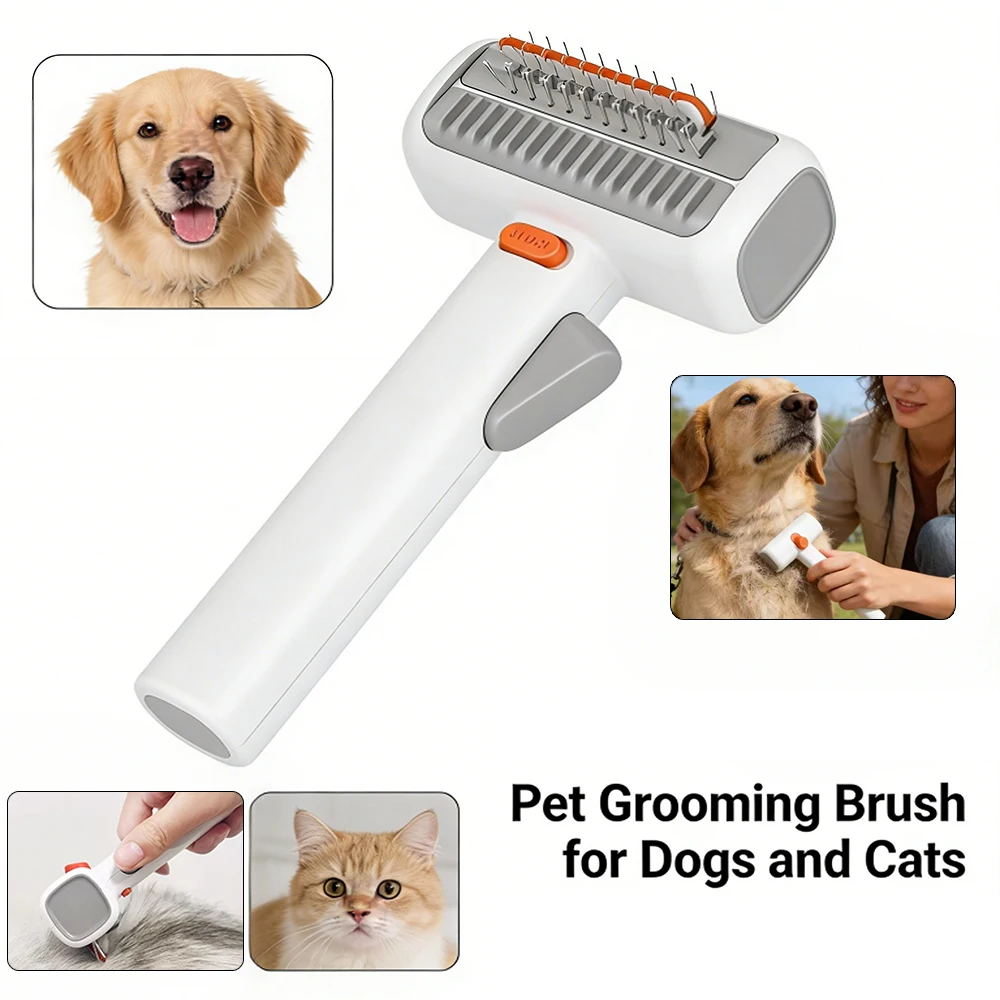 

Pet Slicker Brush For Dogs Cats Deshedding Remove Loose Fur Open Knots Anti Tangle Grooming Tool Undercoat Care