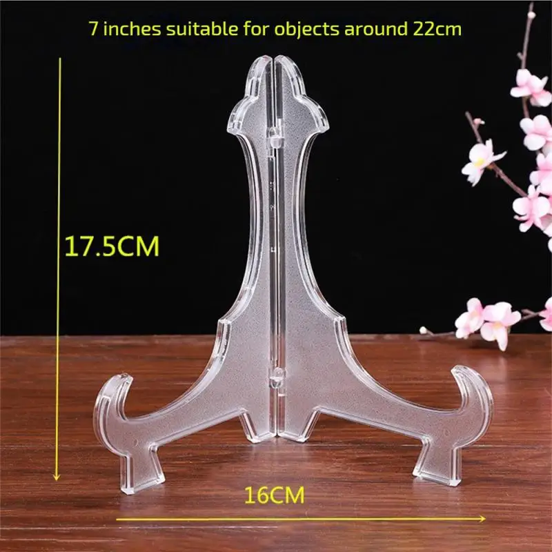 Cavaletes transparentes Titulares De Placa, Display Prato Stand Rack, Foto Do Casamento Picture Frame, Suporte De Pedestal, 2 Pcs, 4 Pcs, 6Pcs