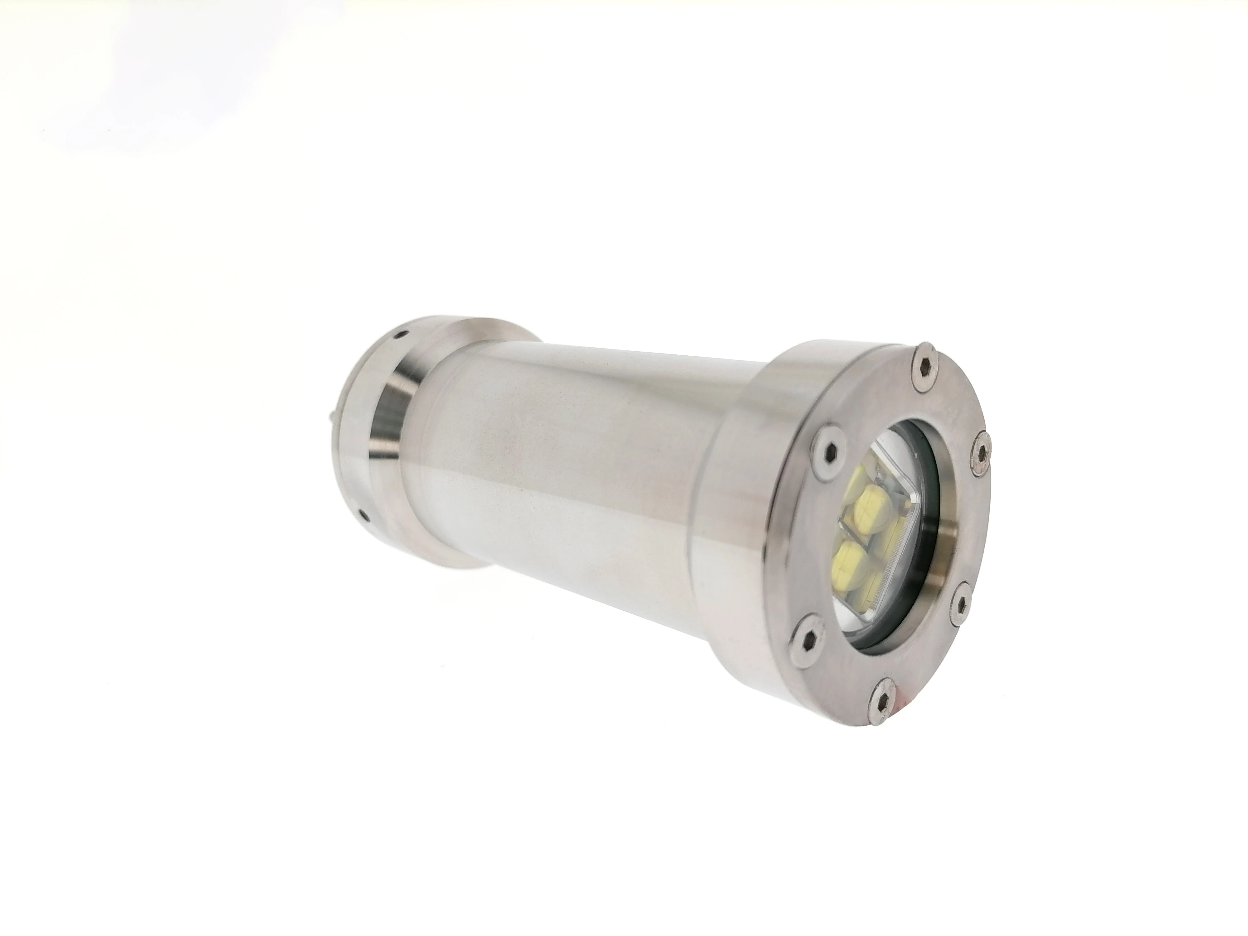 50W Underwater Light With 316L Stainless Steel Housing Professional Audio Video Subsea LED Lighting for ROV Deep Sea Shooting