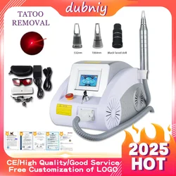 2000W Q Switched Nd YAG Laser Tattoo Removal Machine 1064 532 1320nm Carbon Peeling Laser for Eyebrow Makeup Removal Beauty