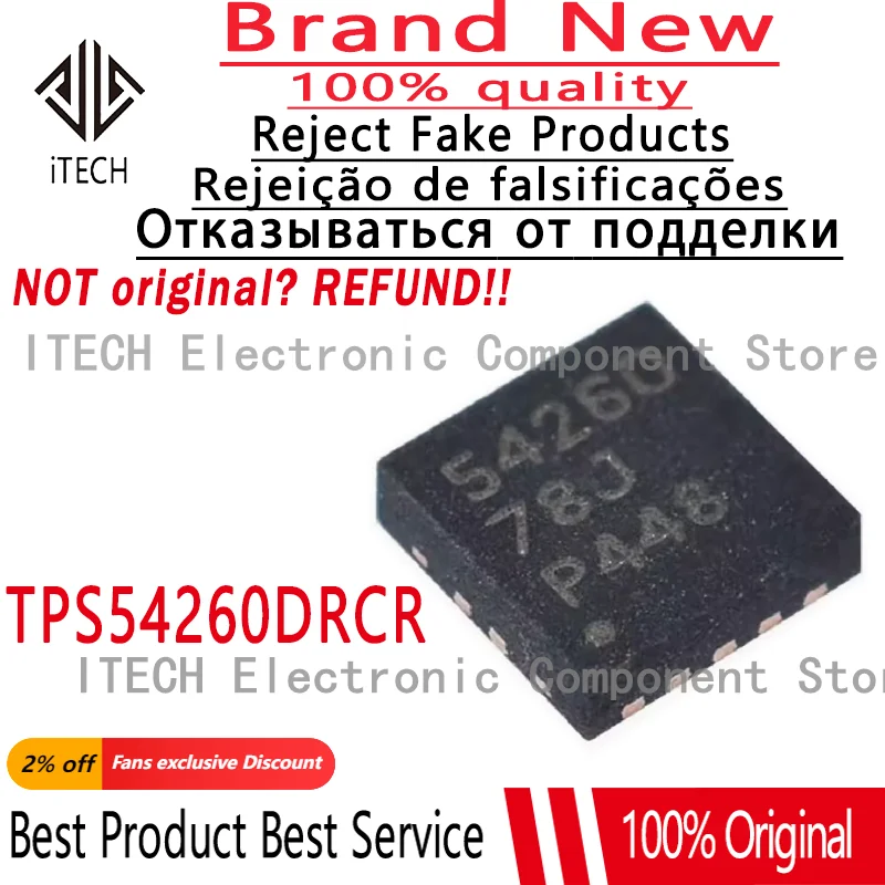 10pcs/lot Original TPS54260DRCR TPS54260 54260 100% New and Genuine