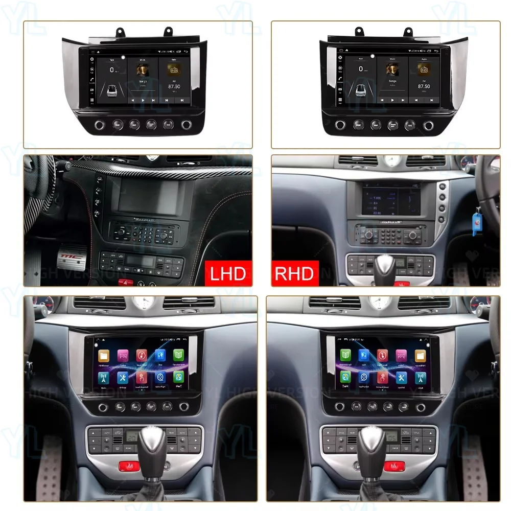 Android 13 Car Radio AC Panel For Maserati Gran Turismo GT GC 2007-2015 Stereo Multimedia Player Auto Carplay GPS DSP Head Unit