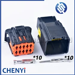 1 Set 10 Pin/Way 1.5 mm Female for Peugeot 206 Side Mirror Plastic Auto Electrical Wire Connector Plug 98816-1011 98823-1011