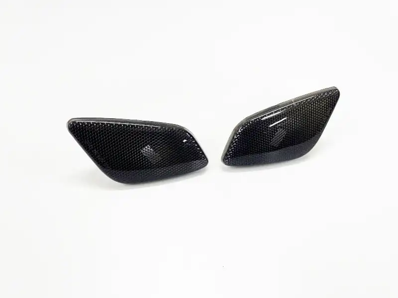

Premium Grade 2x Black Lens Front Fender Blinker Side Marker Light for Jeep Wrangler 1997-2006