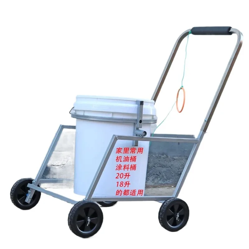 Rural automatic dirty water dumping cart, kitchen waste dumping tool, rural handcart hand-push