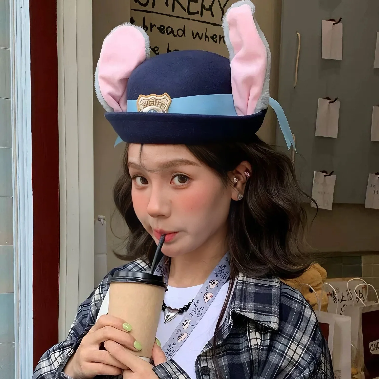 Nouveau Judy chapeau lapin melon Zootopia policier chapeau adulte bandeau chapeaux cadeau décoration