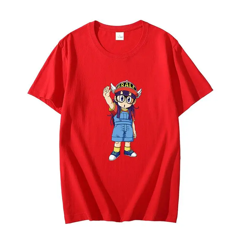 Summer cotton t shirt Dr Slump Japanese Manga Arale Norimaki Japanese Anime graphic t shirt for men Harajuku Men's clothing