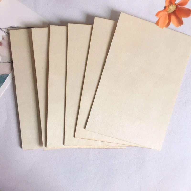 15 Pack Unfinished Wood Sheets,Wood Thin Wood Board For House Aircraft Ship Boat Arts And Crafts,DIY Ornaments