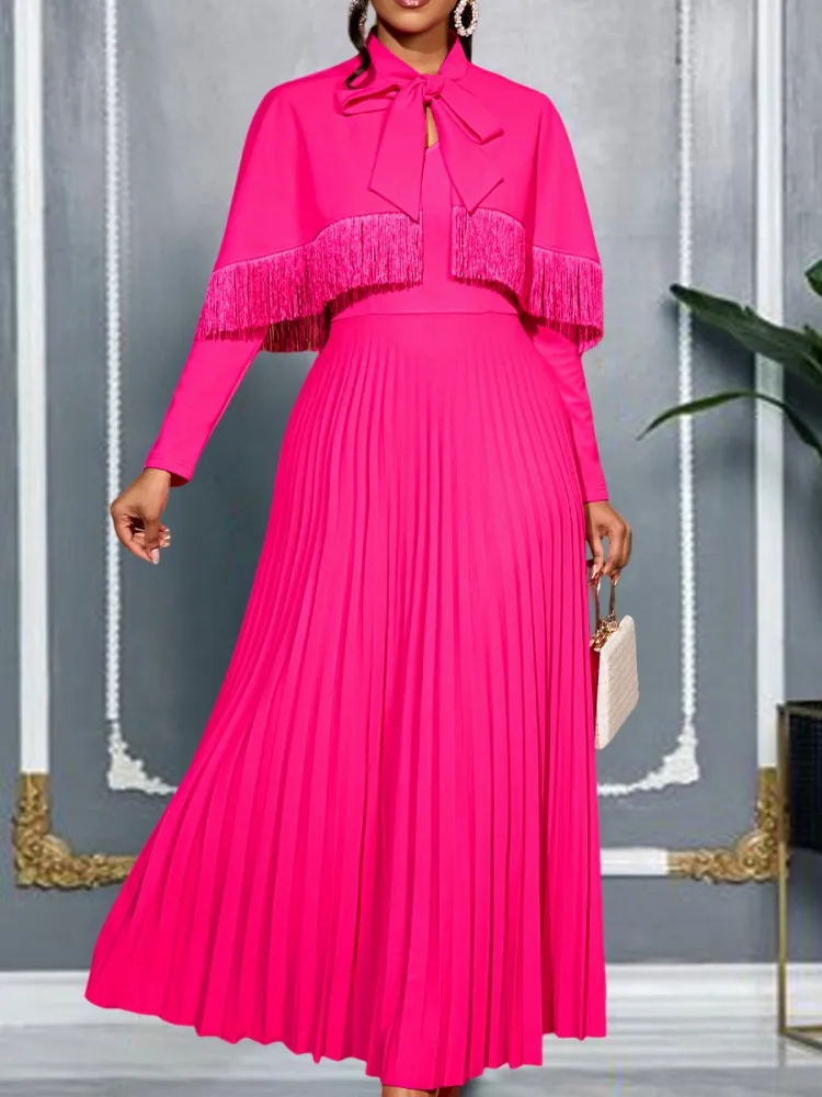 

African Dresses For Women Elegant Spring Autumn Long Sleeve Dashiki Maxi Dress Ladies Traditional African Clothing Fairy Dreaes