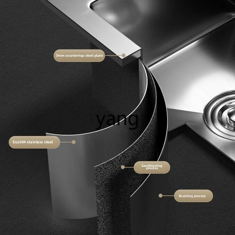 LMM New Single Sink Vegetable Basin Kitchen 304 Stainless Steel Sink