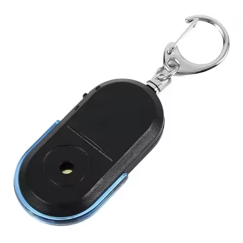 Portable car key finder anti-lost key finder smart find locator keychain whistle beep sound control LED torch - Image 9