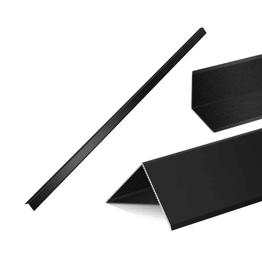 

Угловые защитные элементы из черного сплава, толщина 19Ga, для защиты углов стен, L-образные металлические защитные уголки для прямых углов