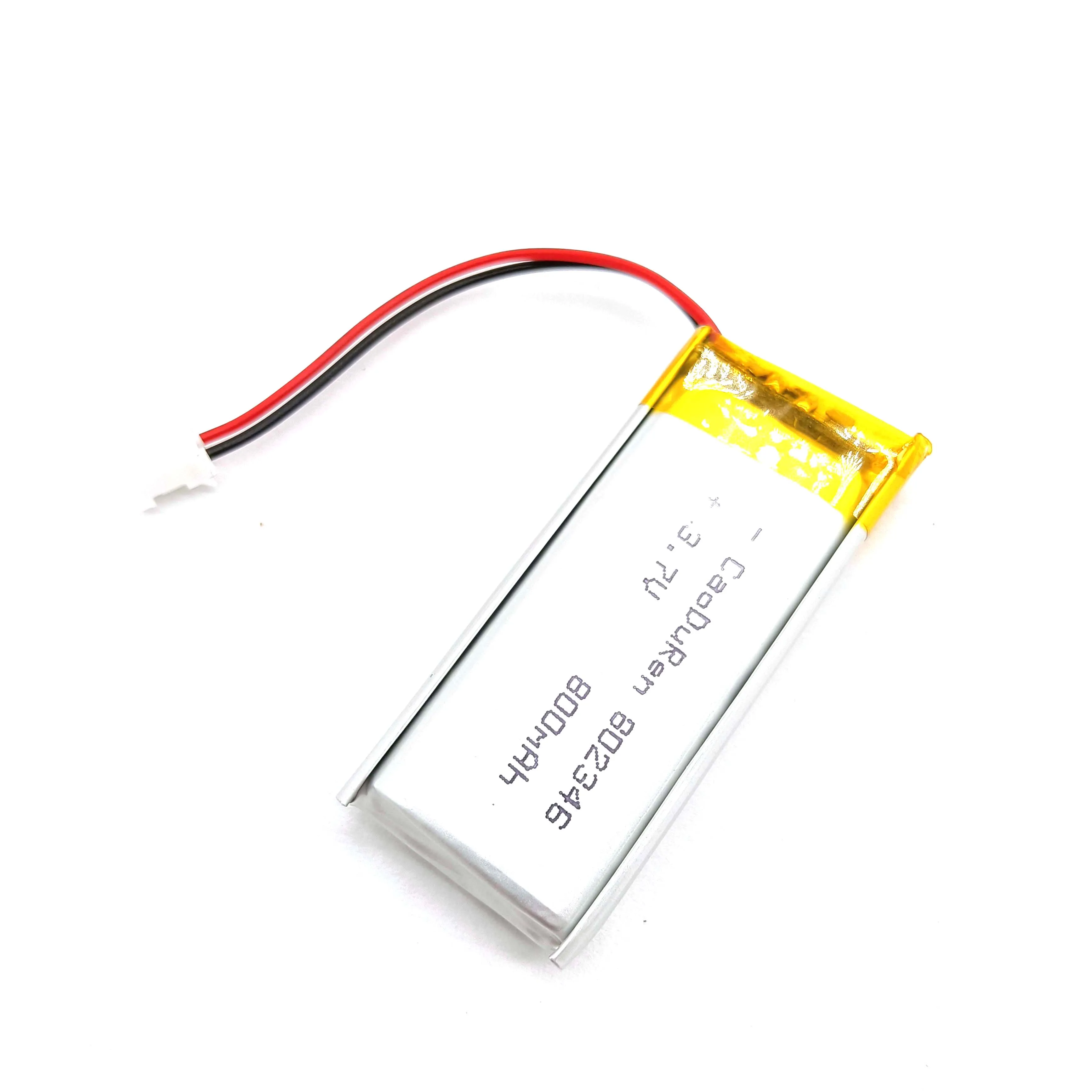 2/5/10/20 Pcs 3.7V 800mAh 802346 Lithium Polymer Ion Battery 2.0mm JST Connector