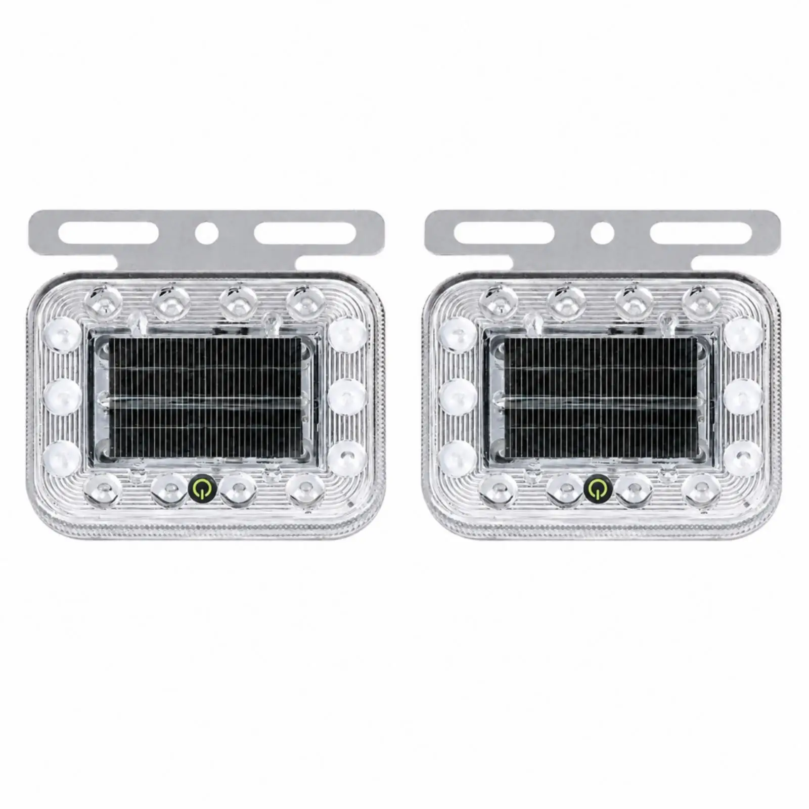 Solar-Powered Vehicle Warning Strobe Light Waterproof Solar LED Vehicle Strobe Light Weather-Resistant Weatherproof