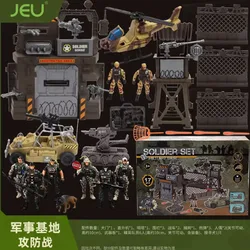 Chariot Military Soldier Gift Box 3.75 inch Doll Humvee Fighter Tank Armoured Car Simulation Toys Classic