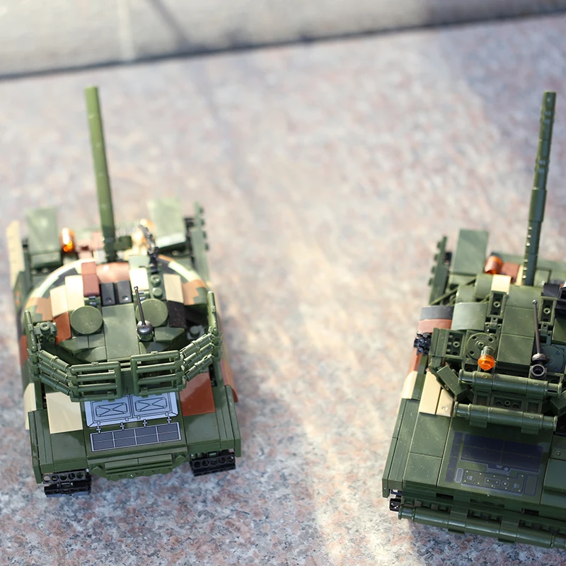 

Русский боевой танк T-64, строительный блок, WW2, советский танк T-80BVM, кирпич, армейская модель оборудования, сделай сам, военная коллекция для хобби, игрушка