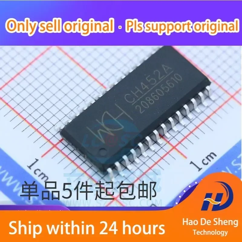 10pcs-lot-ch452a-sop28-control-ic-novo-original-em-estoque