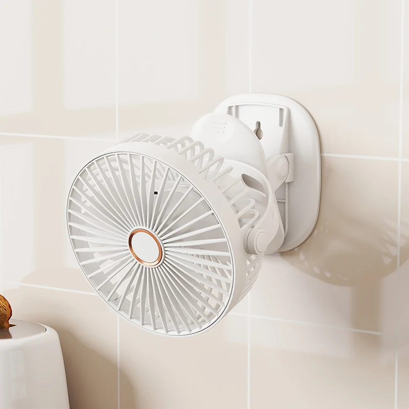 Portable Clip on Fan Small Powerful 3 Speed Quiet 360° Rotate USB Rechargeable Mini Personal Cooling Fan for Desk Table Gift