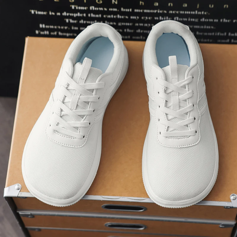 Men's with Zero Droplet Sole Wide Edition Fashion Sports Shoes Minimalist Barefoot Shoes Low Cut Walking Running Slow Running