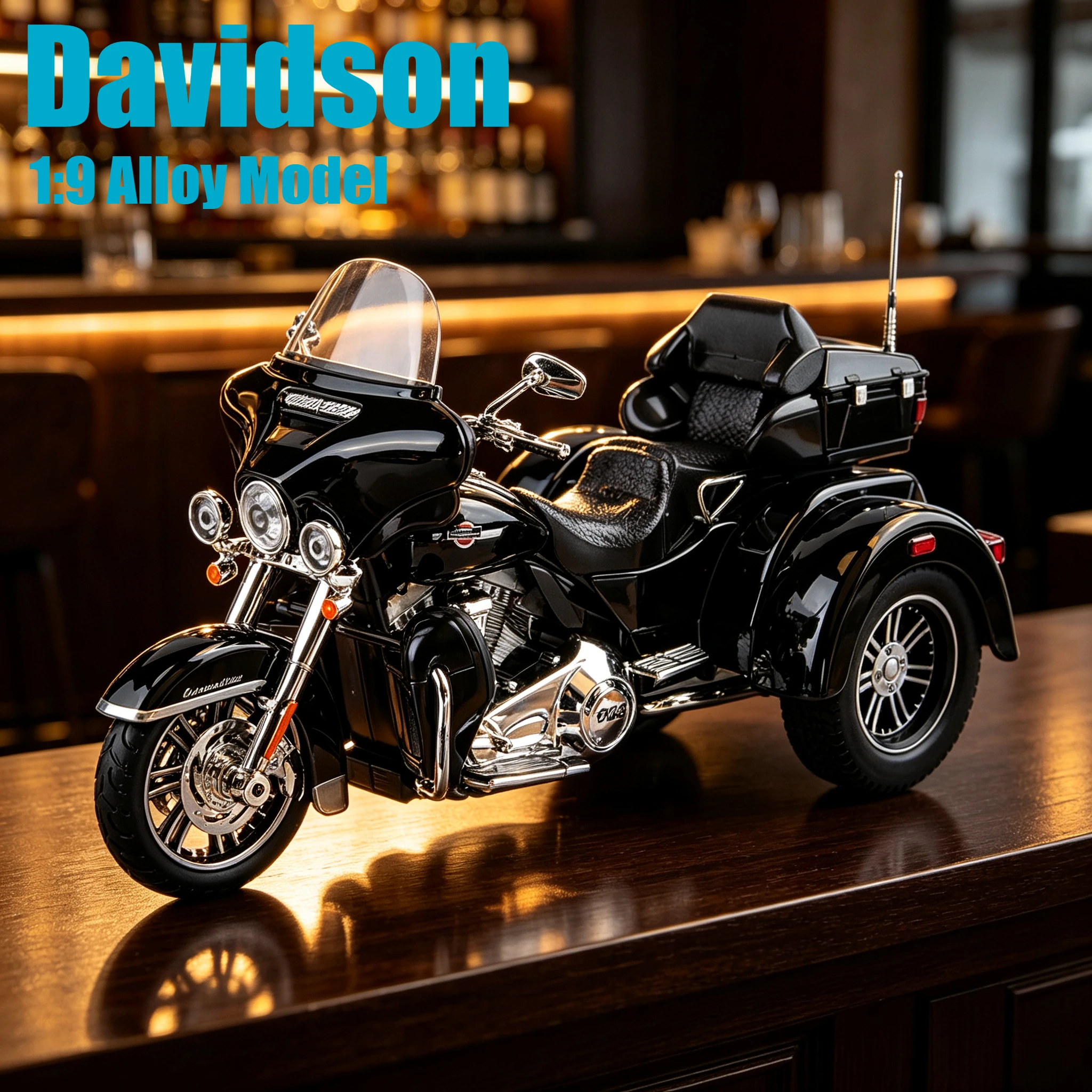 1:9 Davidson Simulation Alloy Motorcycle Model Sound and Light Effects Toy Gift