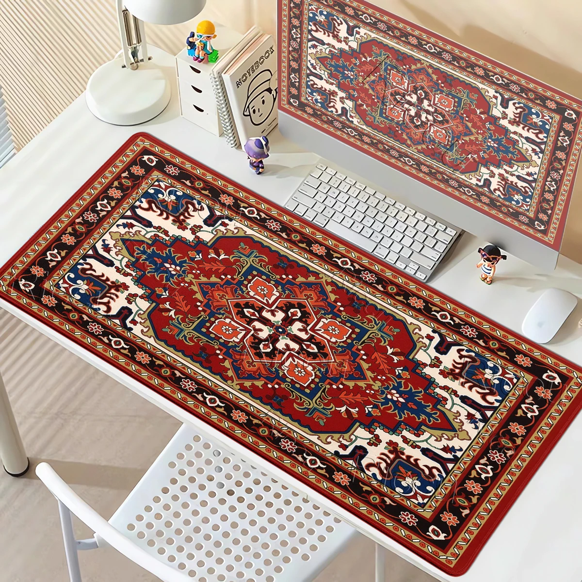 Retro Persian Carpet Pattern Mousepad Computer Gamer Rubber Keyboard Gaming Speed Mousemat Office Desk Accessries Free Shipping