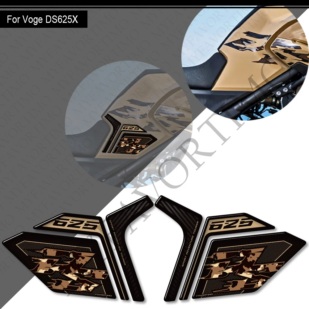 For VOGE 625 DSX DS625 X DS 625X DS625X 2025 Adventure Tank Pad Gas Fuel Oil Kit Fairing Fender Handguard Protector Stickers