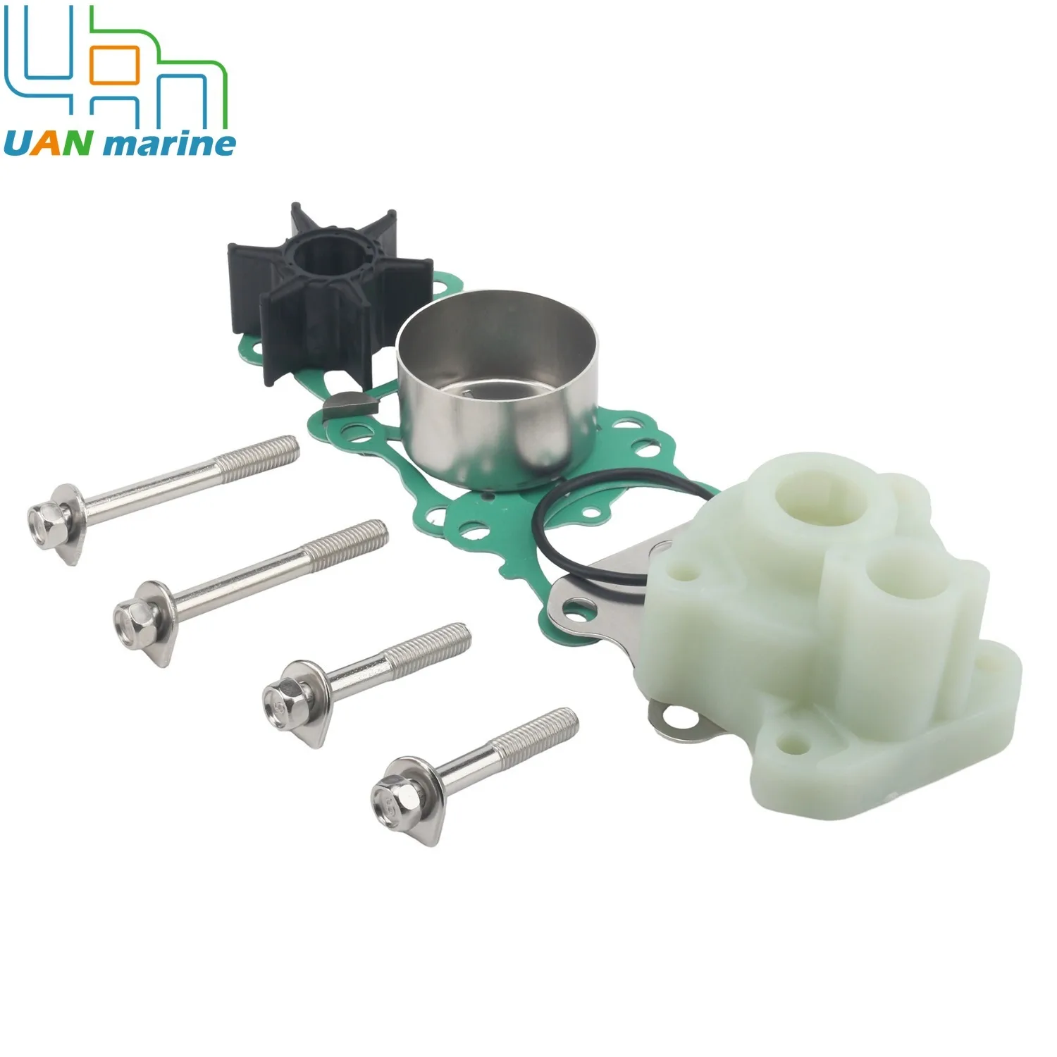 

692-W0078-02 Ремкомплект крыльчатки водяного насоса с корпусом Замена подвесного 2-тактного двигателя Yamaha 60 70 75 80 85 90 л.с. 18-3370 692-W0078