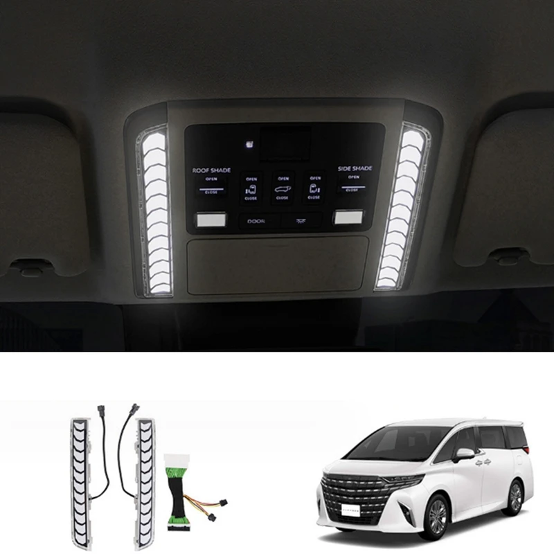 For Toyota Alphard/VELLFIRE 40 Series 2023+ Car Front Reading Light Illuminating Light Four Gear Regulation White Light Parts