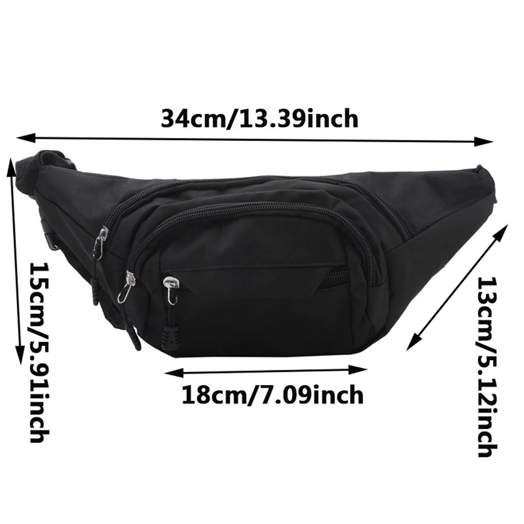 Fashion Unisex Waist Bum Bag Men Canvas Fanny Pack Travel Pouch Wallet