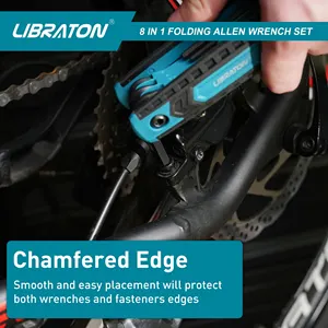 Libron 8 in 1 Folding Allen Key Set, Allen Metric Key Assembly, Tool or Folding, Violation Test, Portable Torx Key Set, Star Key Kit 6 Main Sales Key Allen - №6