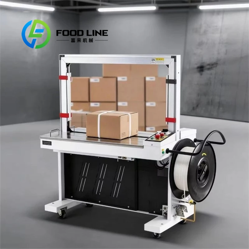 Automatic Strapping Machine with Arch Baling Carton Box pp Band Tape Wrapping Machine for Warehouse Strap Packing