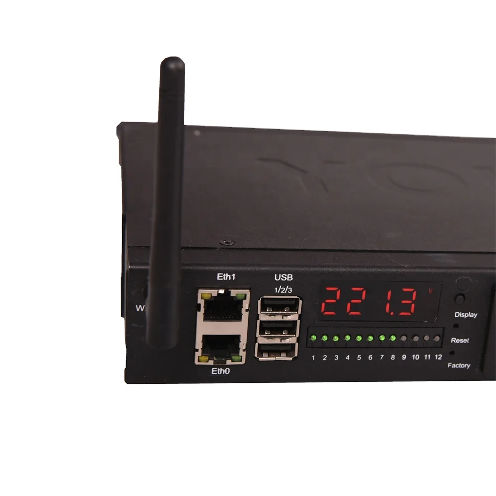 مراقبة IP PDU مرحلة واحدة 10A 250V 8 منافذ IEC C13 تدعم وحدات توزيع الطاقة HTTP وTellnet وSSH وSNMP #1