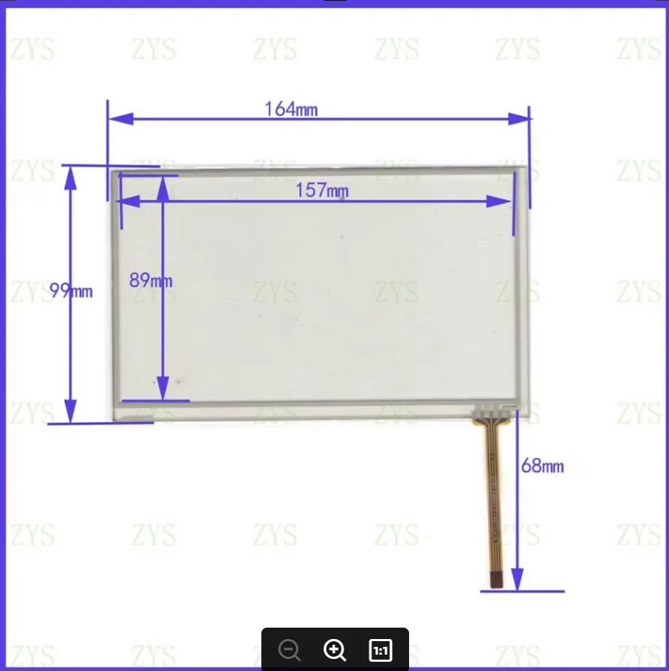 

ZhiYuSun NEW AJ2934 164*99MM 7inch For car radio Touch Screen panel 164mm*99mm Touch scesor AJ 2934