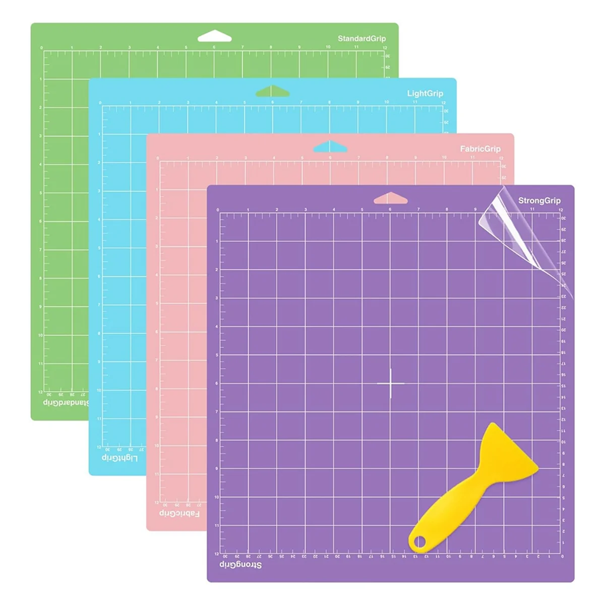 4 Pack 12x12 Inch Cutting Mats for Explore Air 2/Air/One/Maker, Adhesive Sticky Replacement Cut Mats