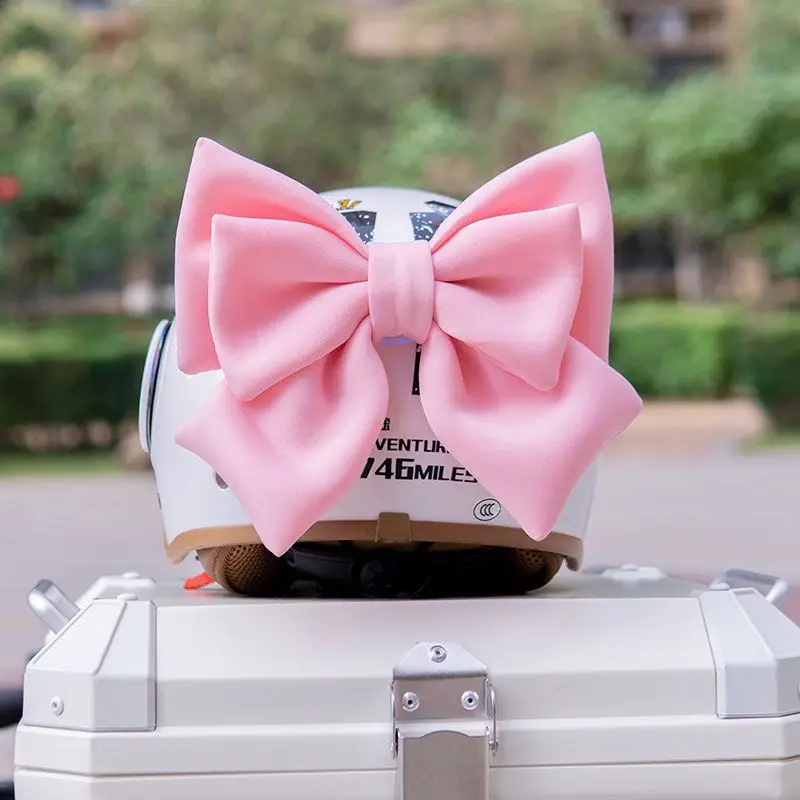 

쇼에이 Multi-color Motorcycle Helmet Butterfly Knot Decoration Motobike bicycle Backrest Decoration Riding Washable Bow Accessories