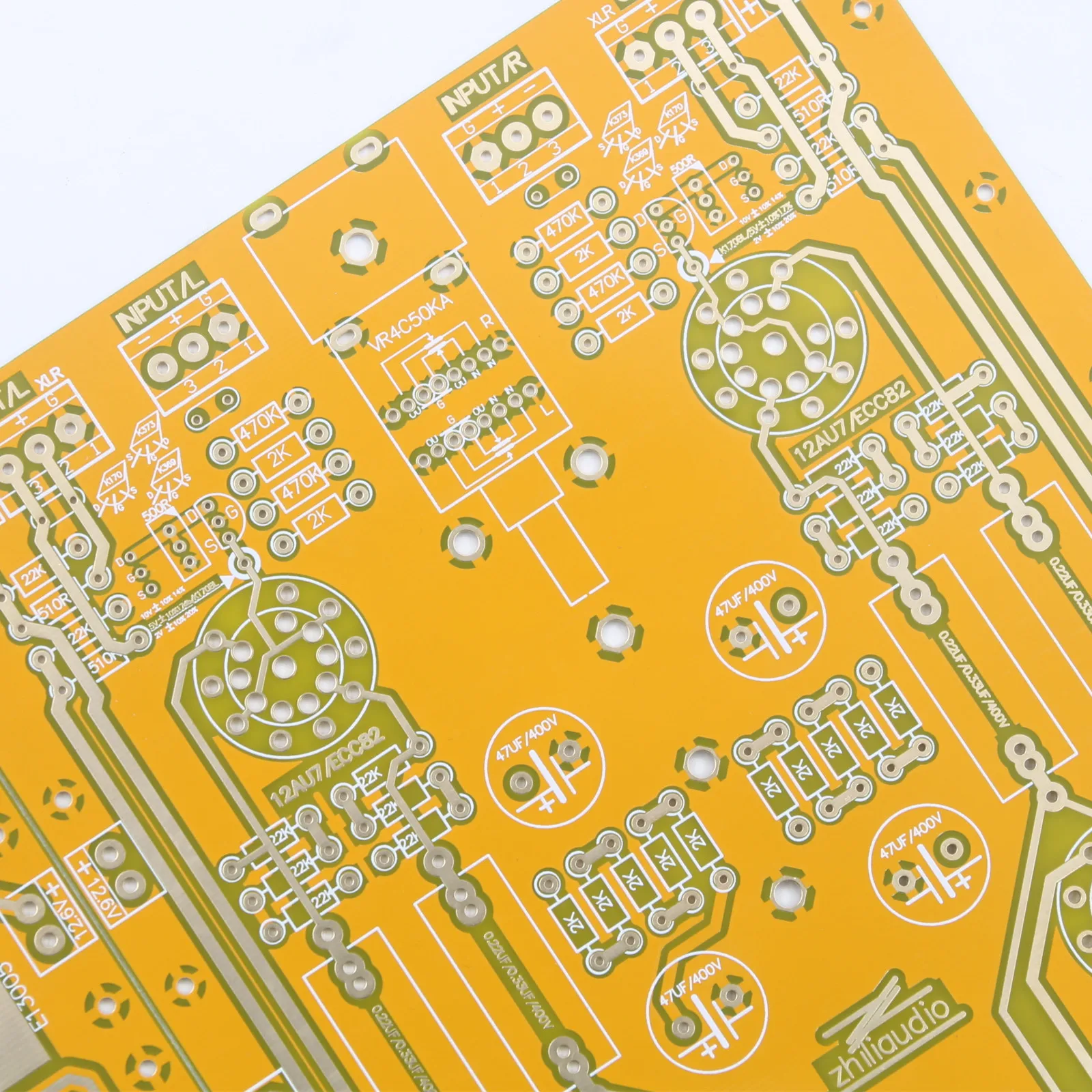 HiFi 풀 밸런스 프리앰프 보드, 12AU7 + 6922 + 6X4 튜브, PCB 기반, US ARC 프리앰프 회로