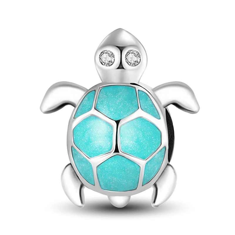 925 Sterling Silver Turtle Shark Backpack Dog Butterfly Charms Bead Fit Diy Bracelet Bangle Making Gift Of High Quality Jewelry