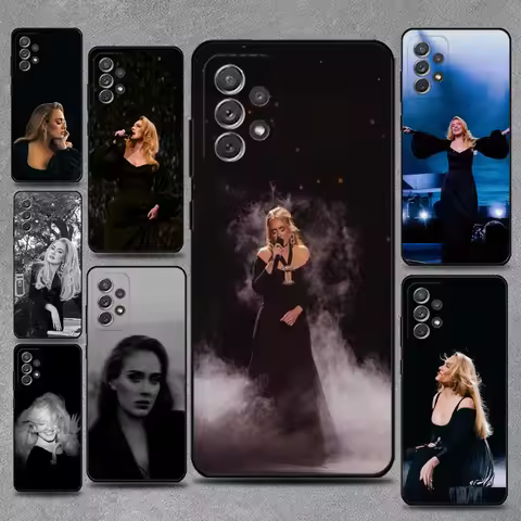 Singer A-Adele Phone Case For Samsung S25,S24,S21,S22,S23,S30,Ultra,S20,Plus,Fe,Lite,Note,10,9,5G Black Cover