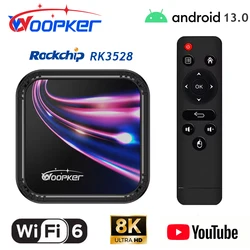 Woopker K52 Rockchip RK3528 Android 13 Smart TV Box BT5.0 WiFi6 8K Video Media Player Support Google Voice Search Set Top Box